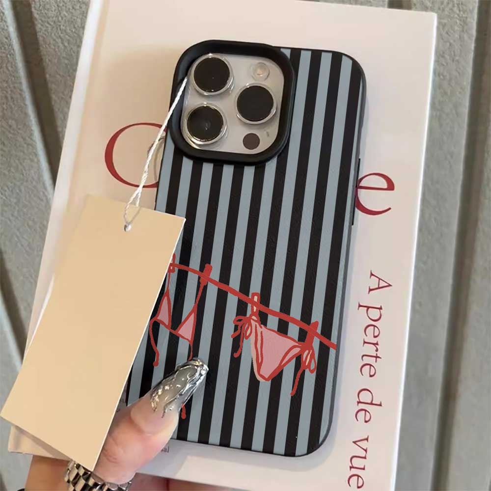 Blue White Striped Bikini Phon - Phone Cases Blue reseña y precio