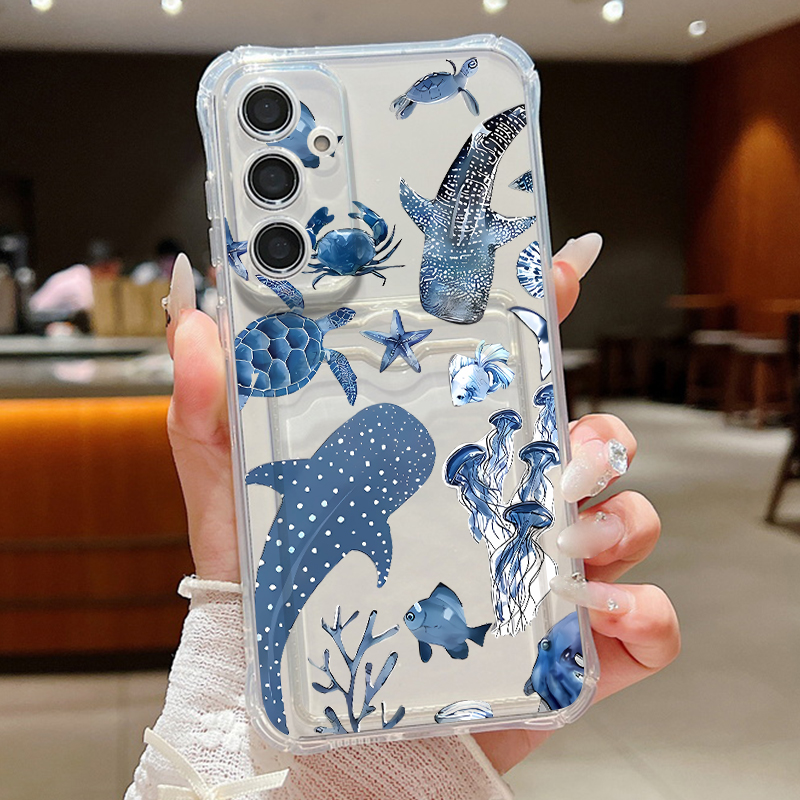 Ocean Whale Pattern Phone Case - Phone Cases Galaxy A16 5G reseña y precio