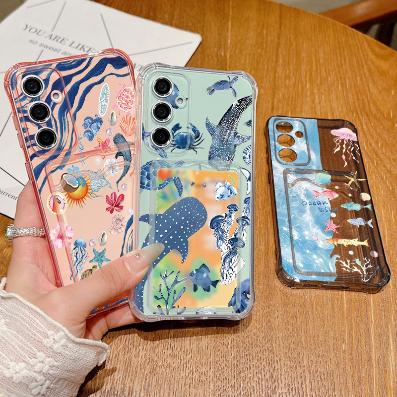 Ocean Whale Pattern Phone Case - Phone Cases Galaxy A16 5G reseña y precio