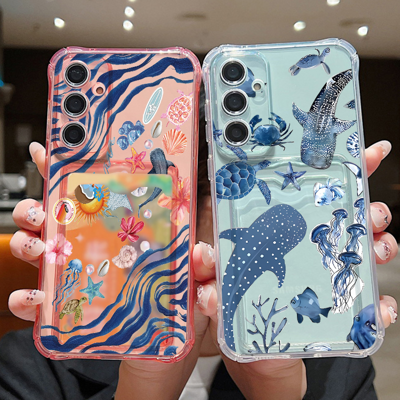Ocean Whale Pattern Phone Case - Phone Cases Galaxy A16 5G reseña y precio
