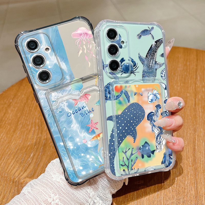 Ocean Whale Pattern Phone Case - Phone Cases Galaxy A16 5G reseña y precio