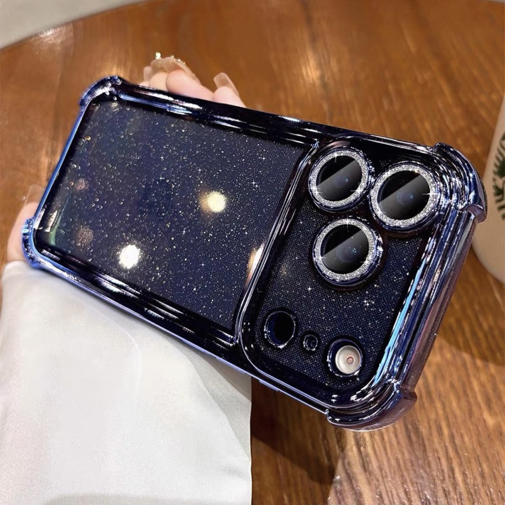 Four-Corner Transparent Glitte - Glitter Shockproof Case reseña y precio