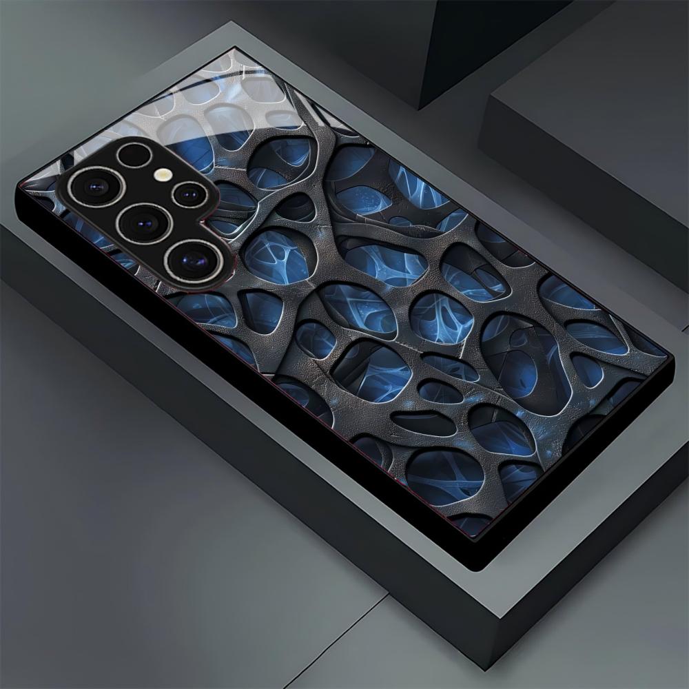 Cool blue honeycomb glass Phon - Phone Cases Blue reseña y precio