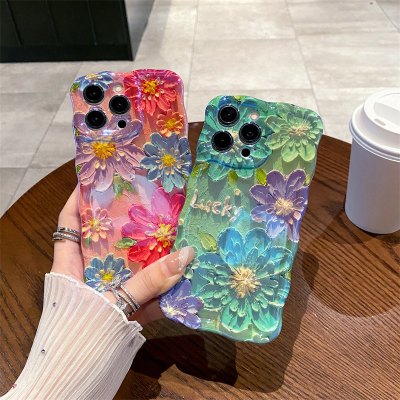 Retro Blue Light Oil Painting  - Phone Cases Blue reseña y precio