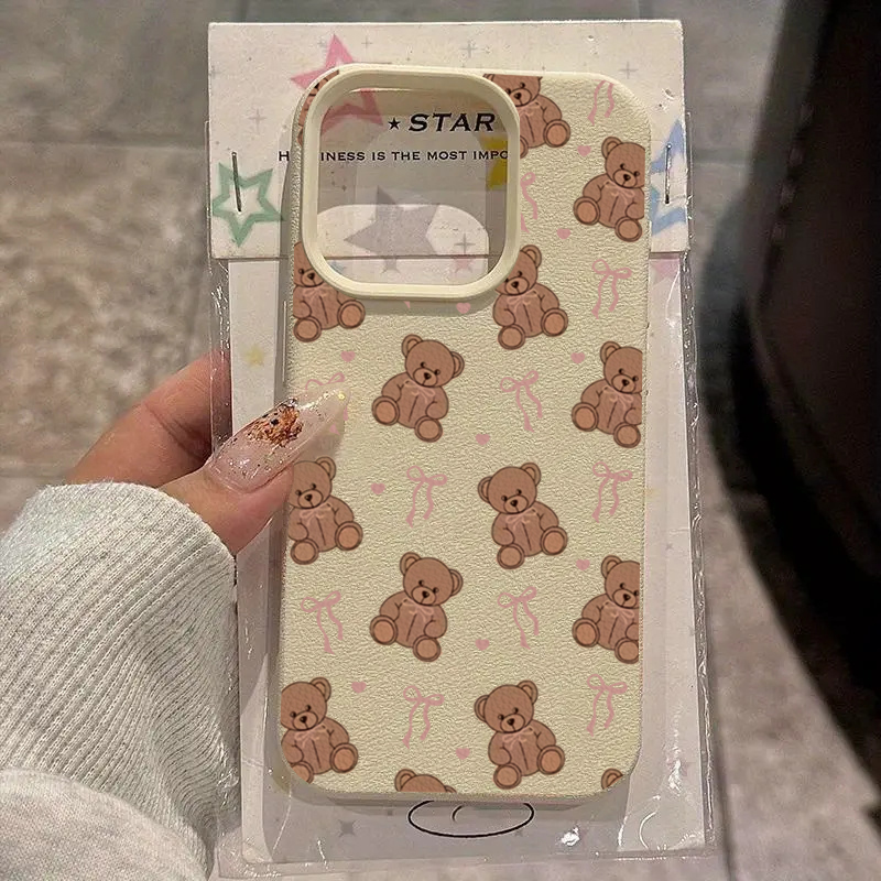 Cute Bow Tie Bear Lichee Patte - Phone Cases Girls reseña y precio