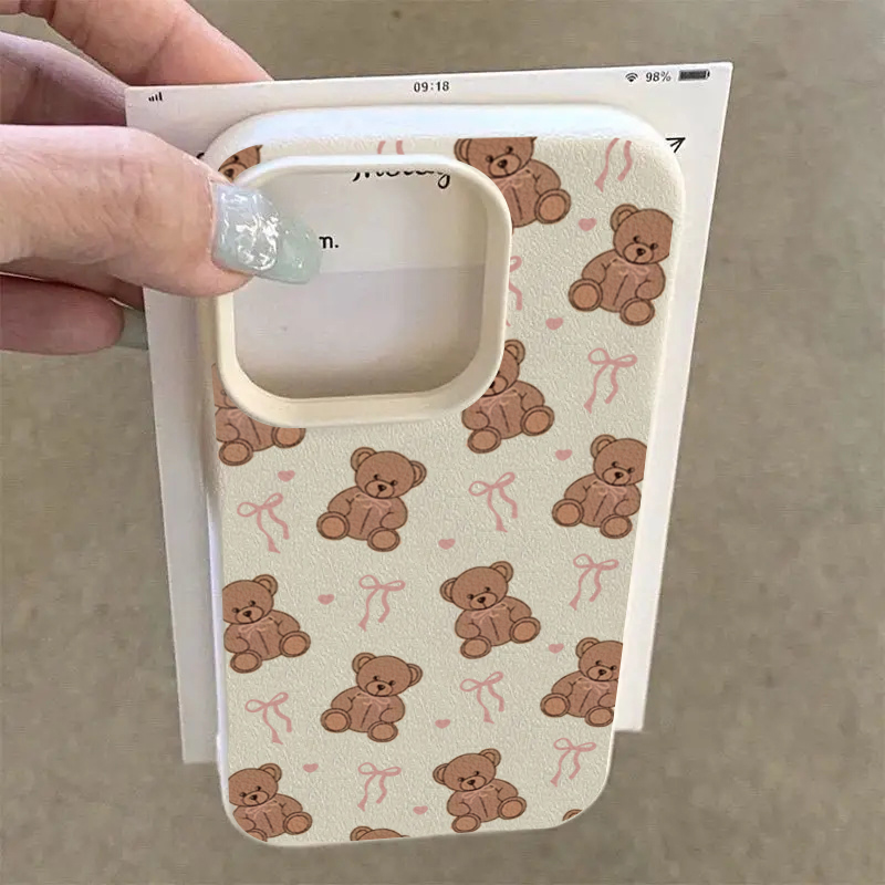 Cute Bow Tie Bear Lichee Patte - Phone Cases Girls reseña y precio