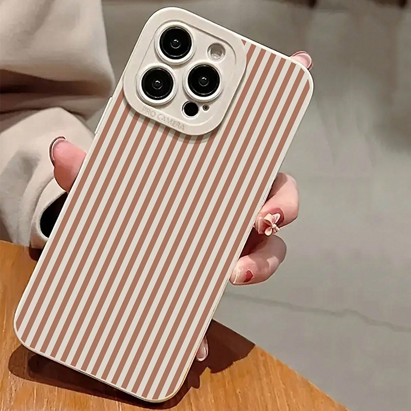 Pink Striped Painted Anti-Drop - Phone Cases Bulk reseña y precio