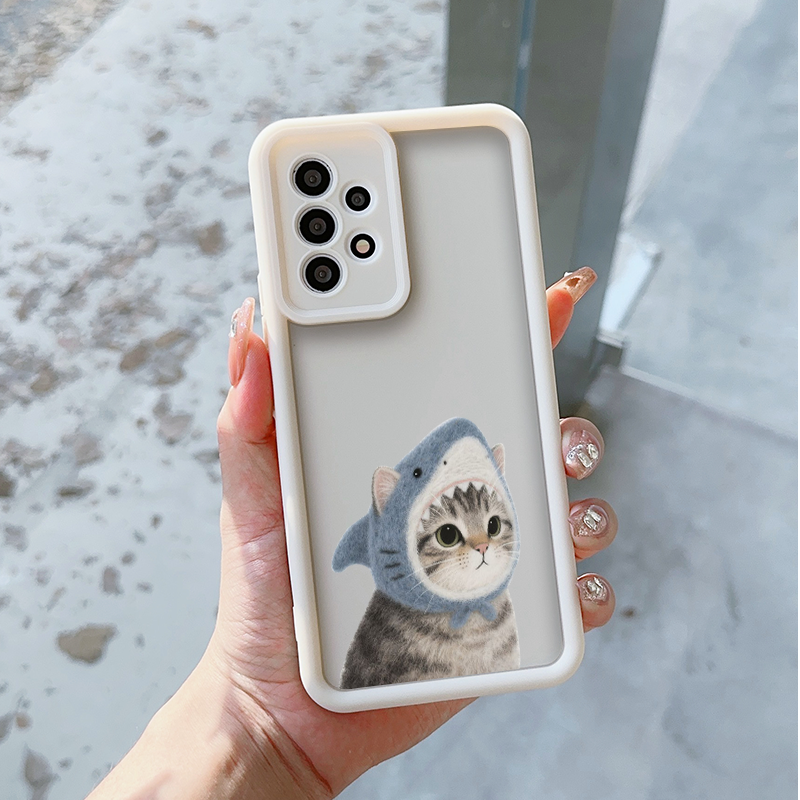 Cute Cartoon Animal Shark Cat  - Phone Cases Oppo reseña y precio