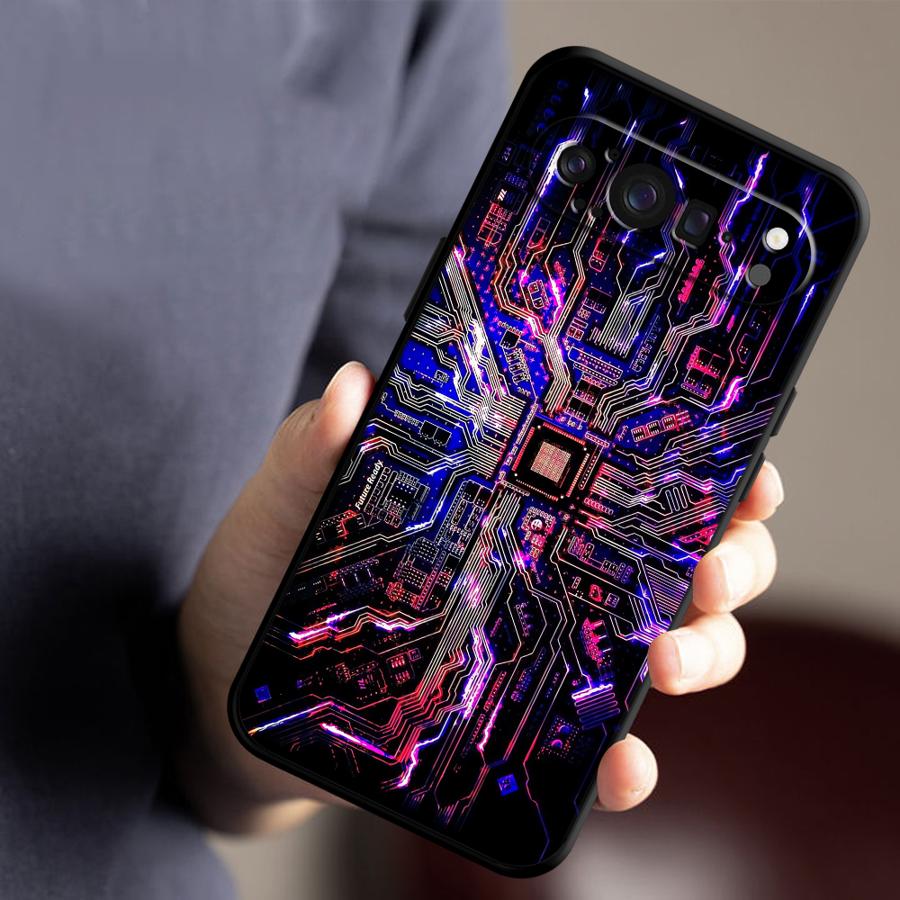 Retro Circuit Board Funda Phon - Phone Cases Google Pixel 10 Pro reseña y precio
