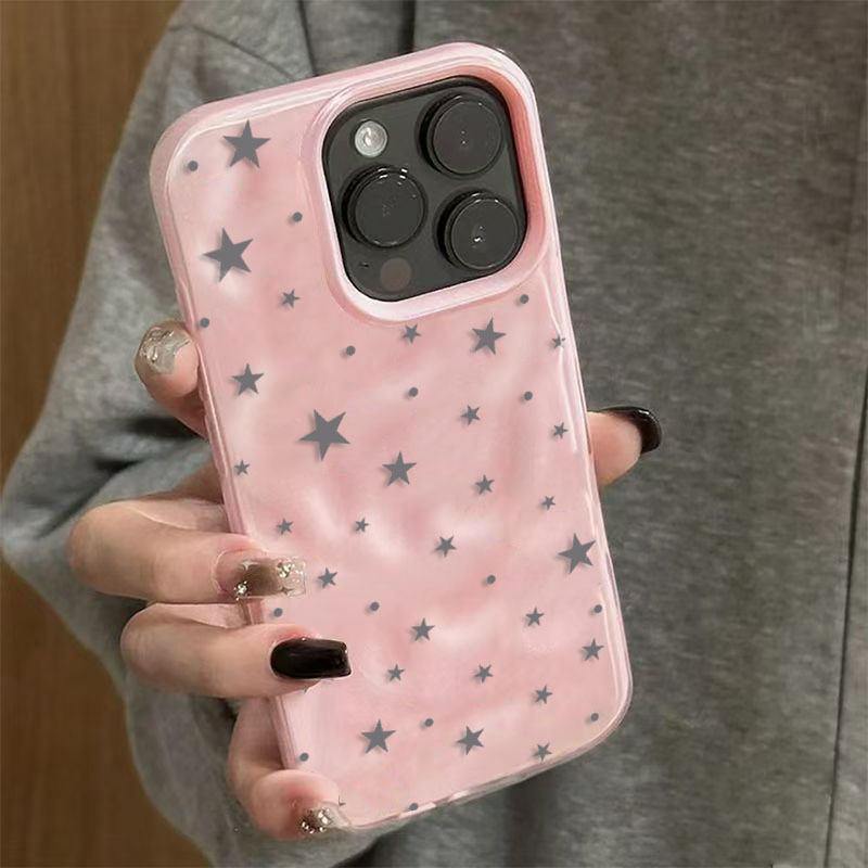 Minimalist Gray-Blue Star Wave - Phone Cases Blue reseña y precio