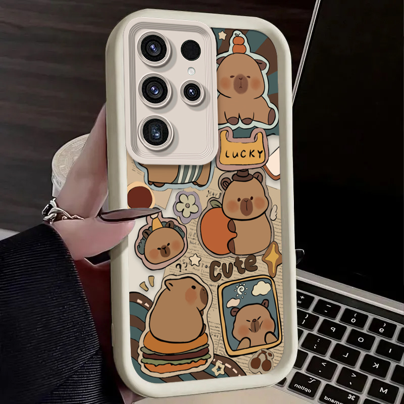 Cute Capybara Hamburger Phone  - Phone Cases Galaxy A16 5G reseña y precio